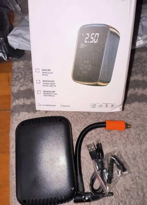 portable wireless tire inflator USB type C charge - new - photo 4