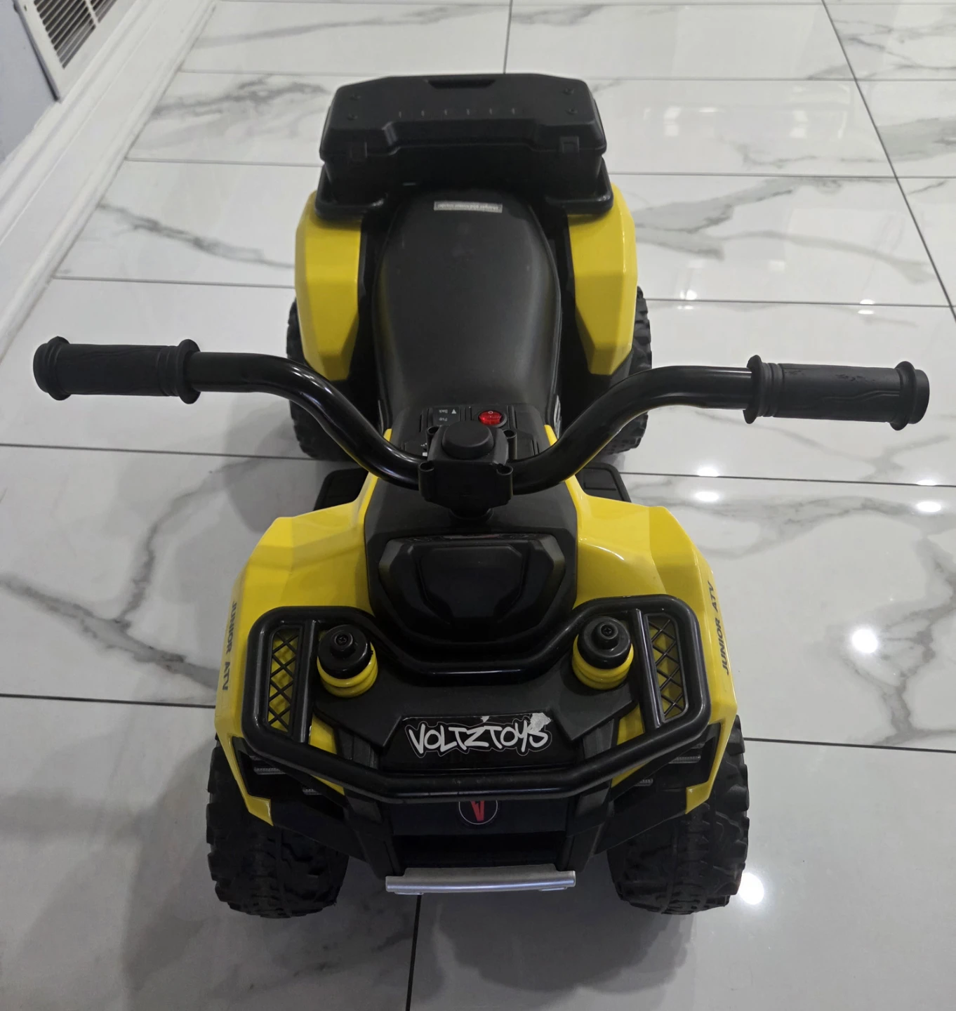 VOLTZYTOYS Yellow Kids Ride-On ATV