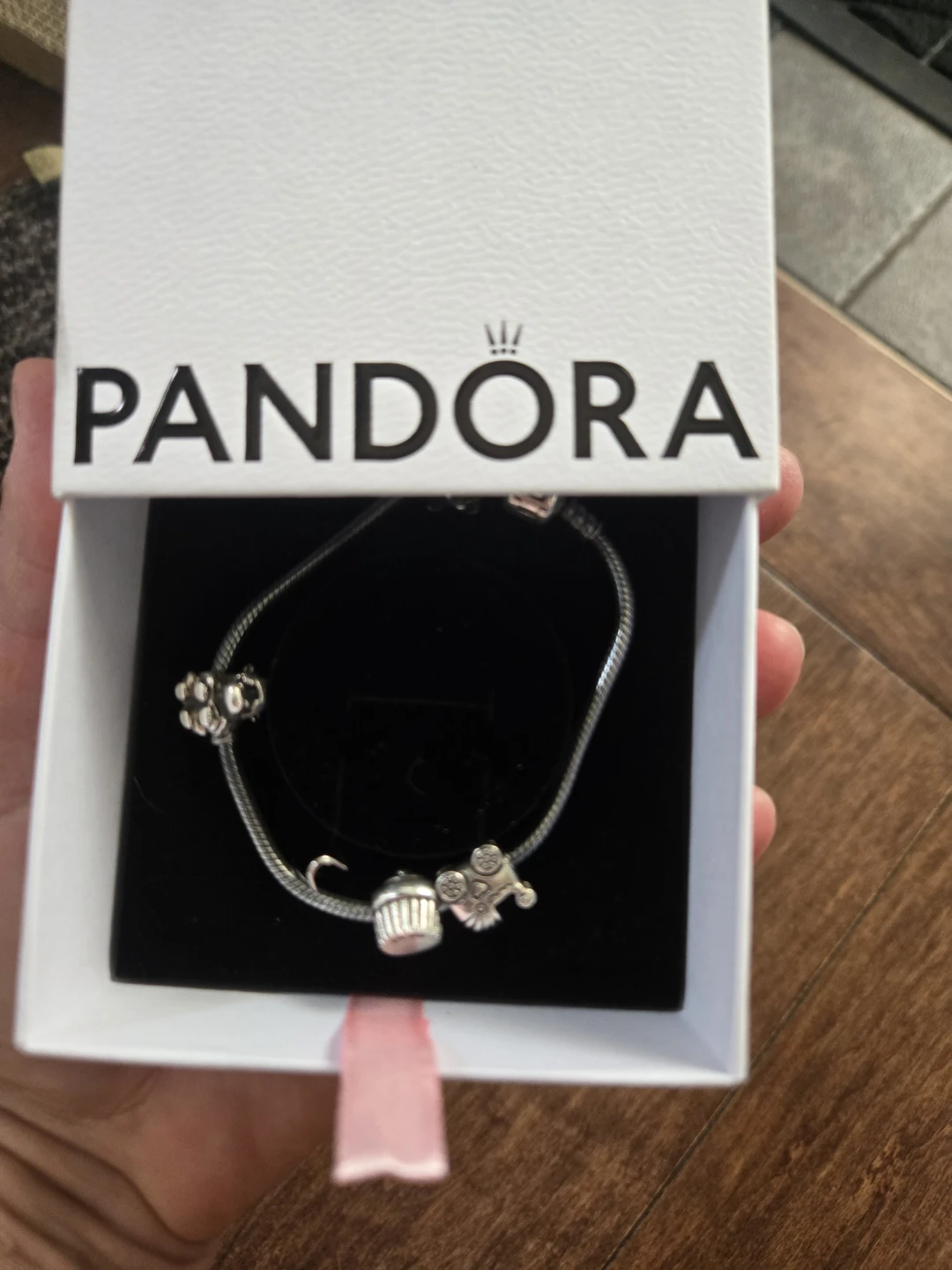 Pandora Sterling Silver Bracelet with Charms