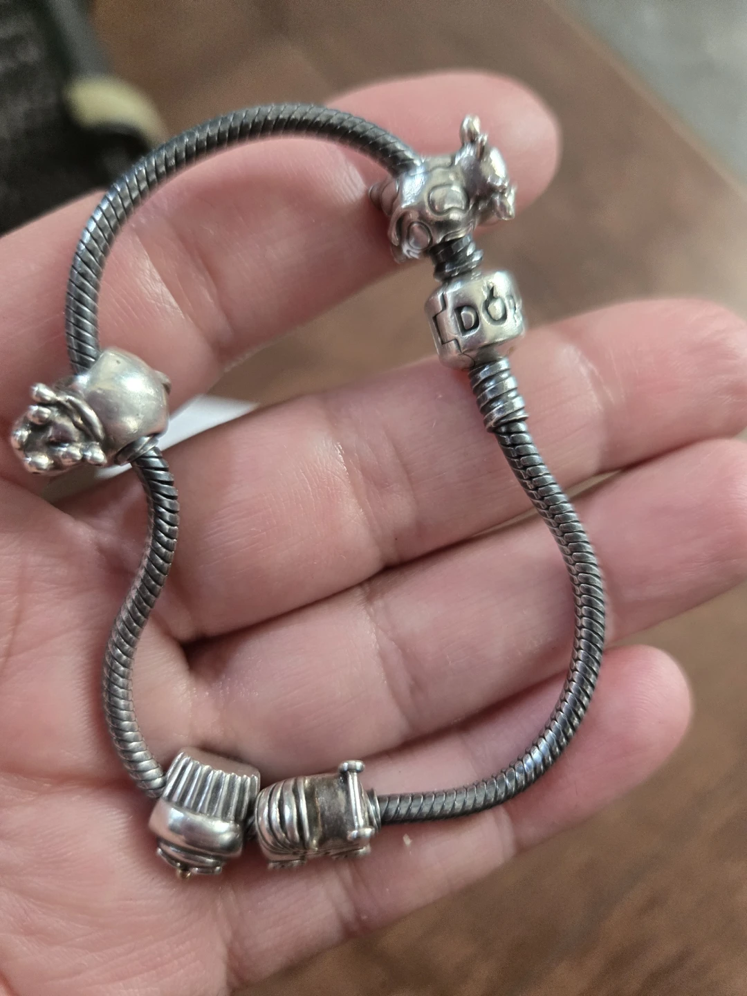 Pandora Sterling Silver Bracelet with Charms - photo 2