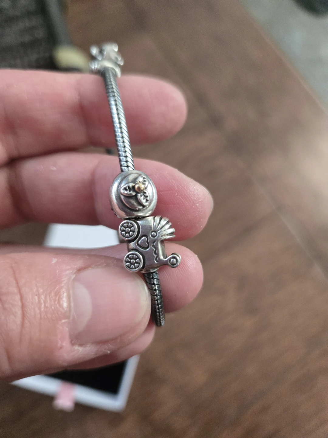 Pandora Sterling Silver Bracelet with Charms - photo 3