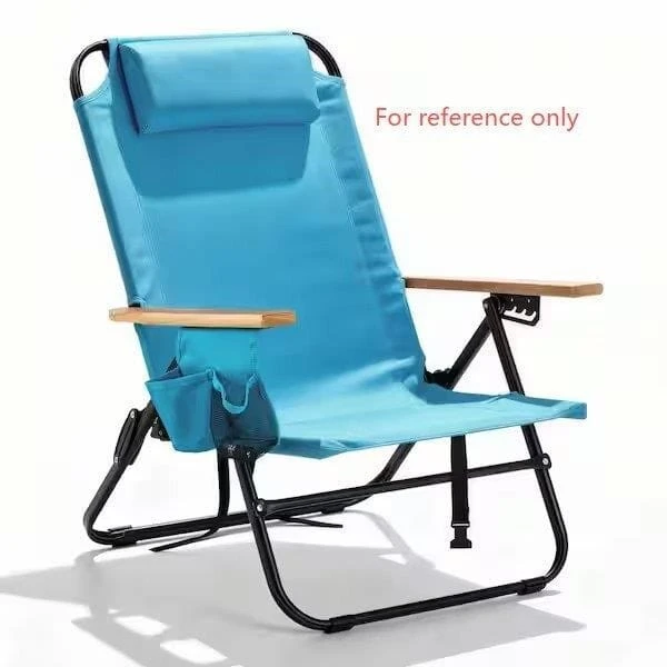BN<>Blue Folding Beach Chair - 350 Lbs Capacity - photo 3