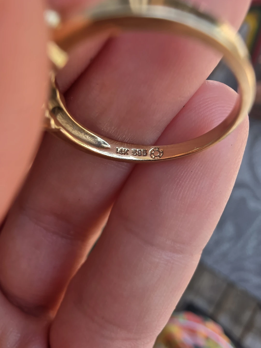 14k gold Emerald and Diamond Ring - photo 2