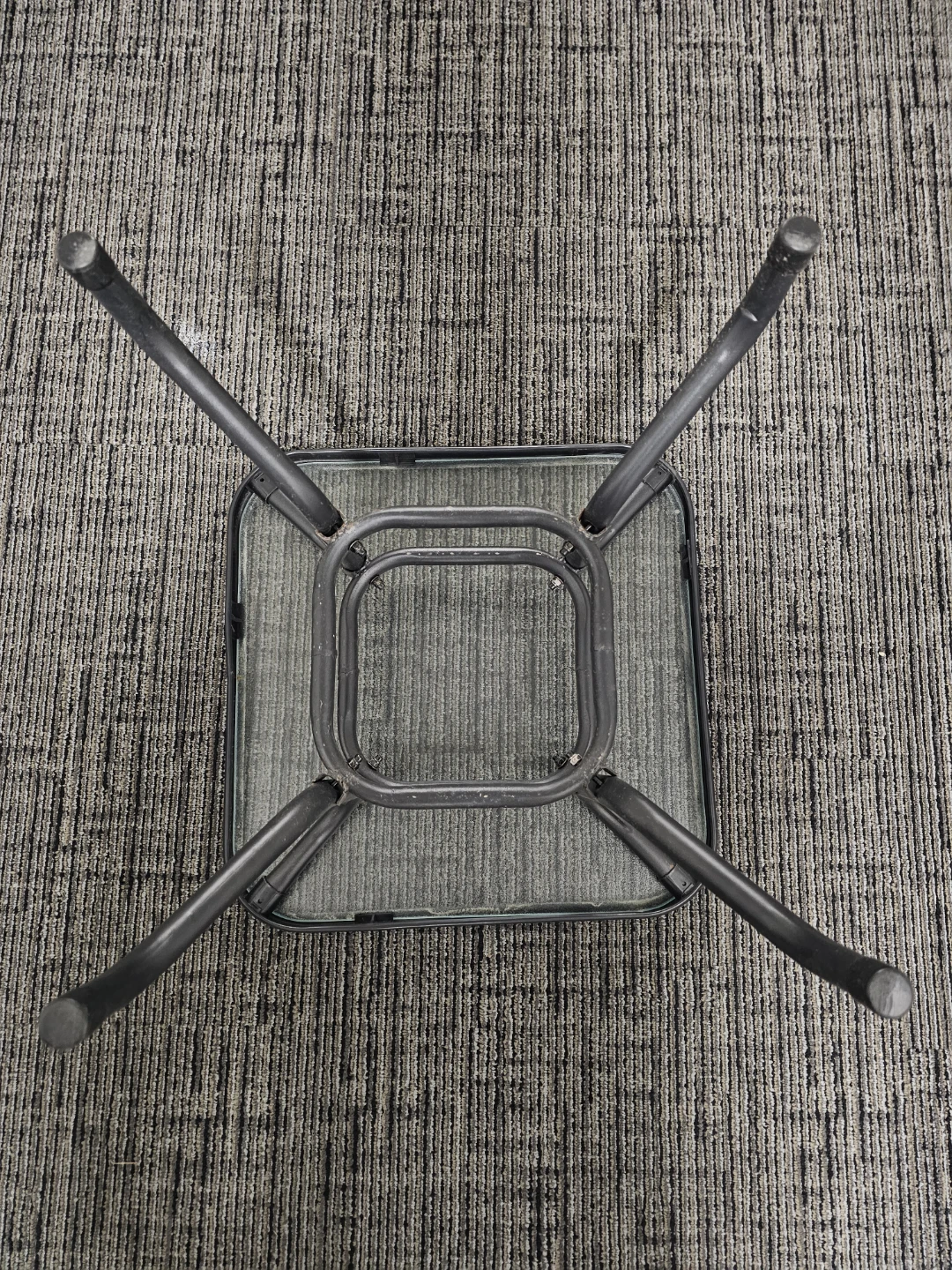 Square Glass Top Side Table - photo 4