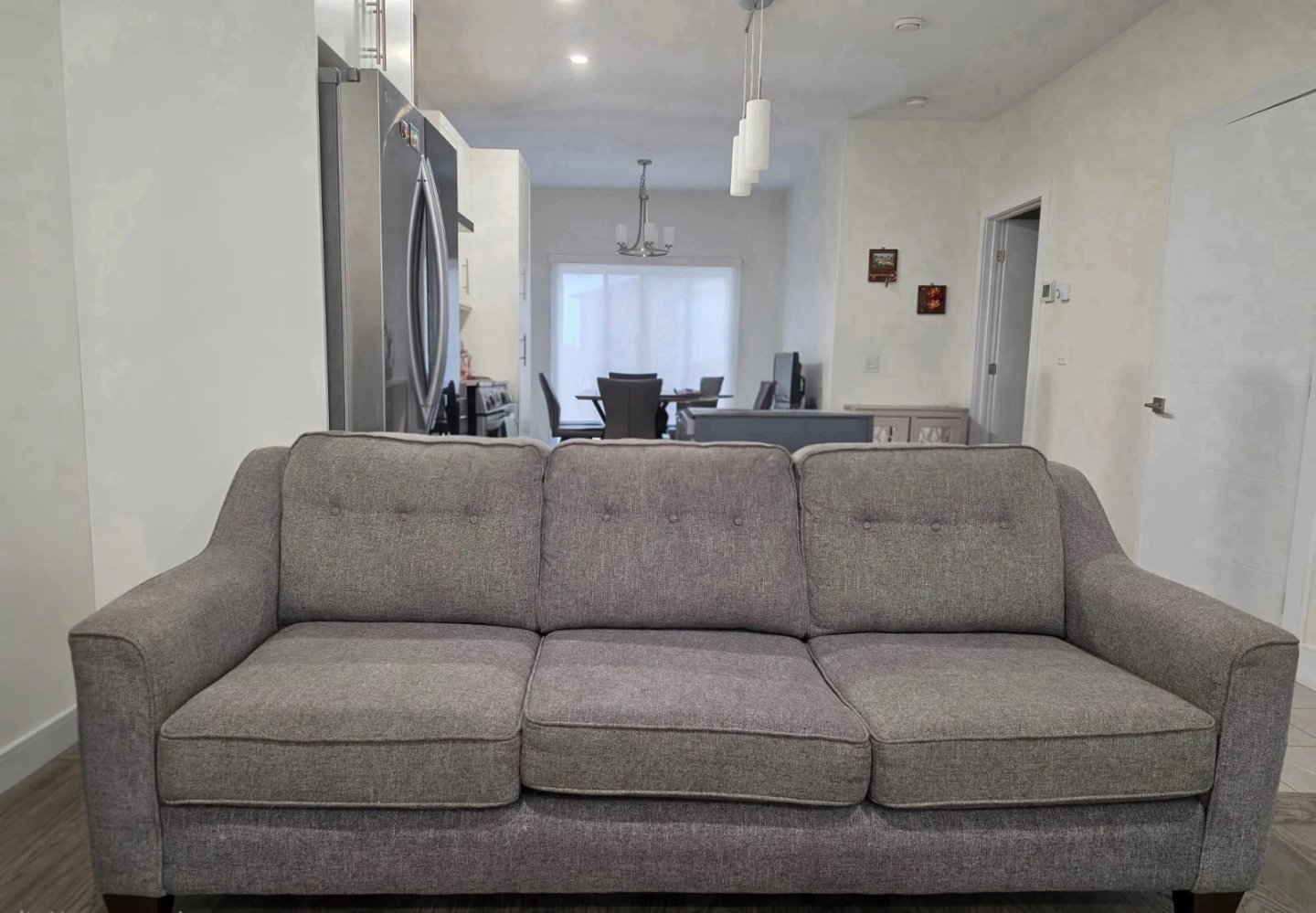 Grey 3-Seater Sofa (2 sofas + 4 pillows) - photo 2
