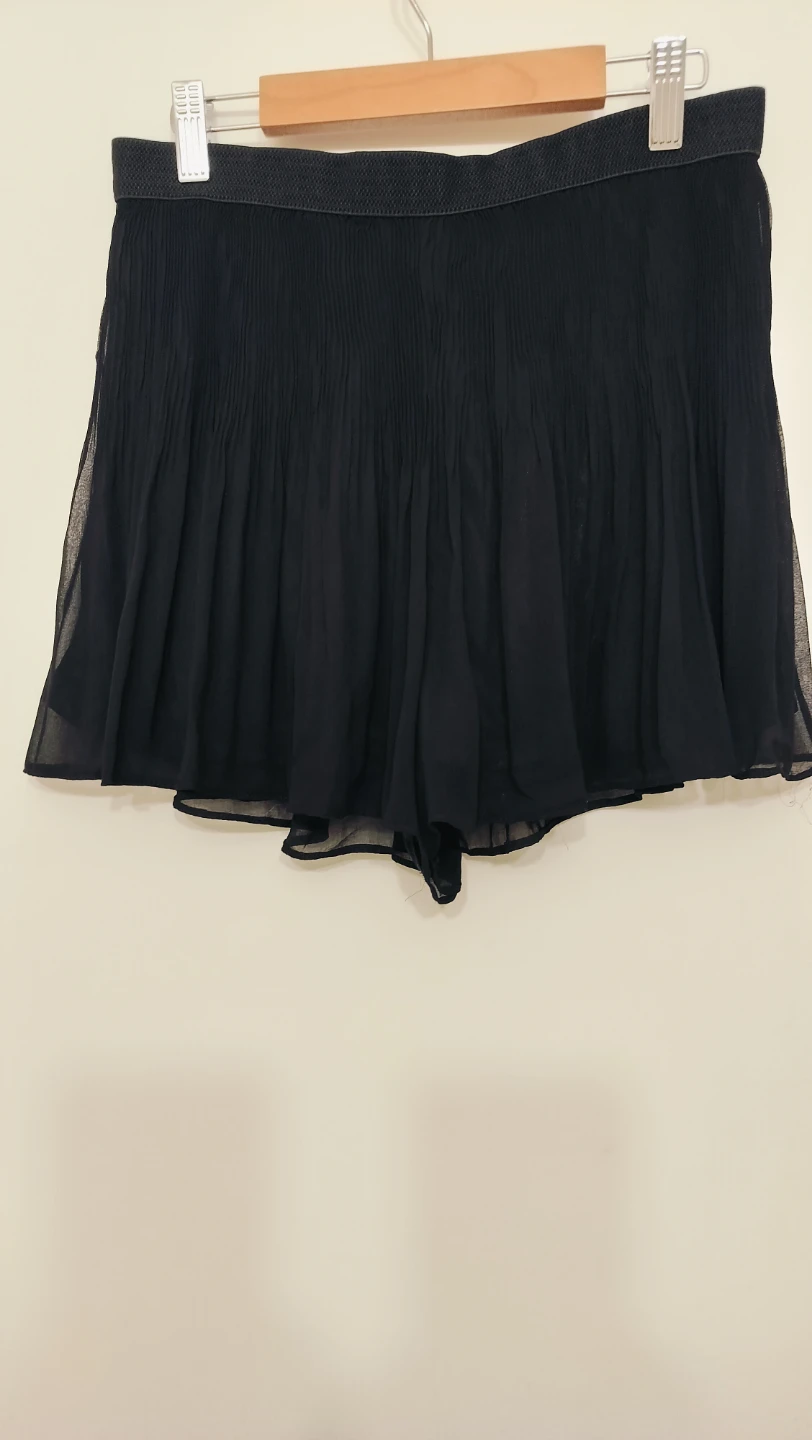 Bebe Butterfly black chiffon shorts - Size F