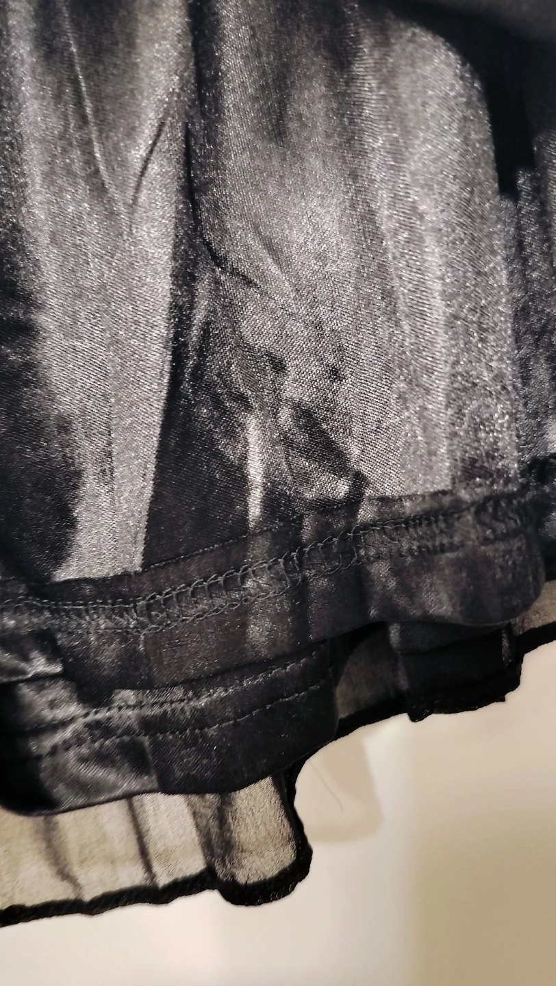Bebe Butterfly black chiffon shorts - Size F - photo 3