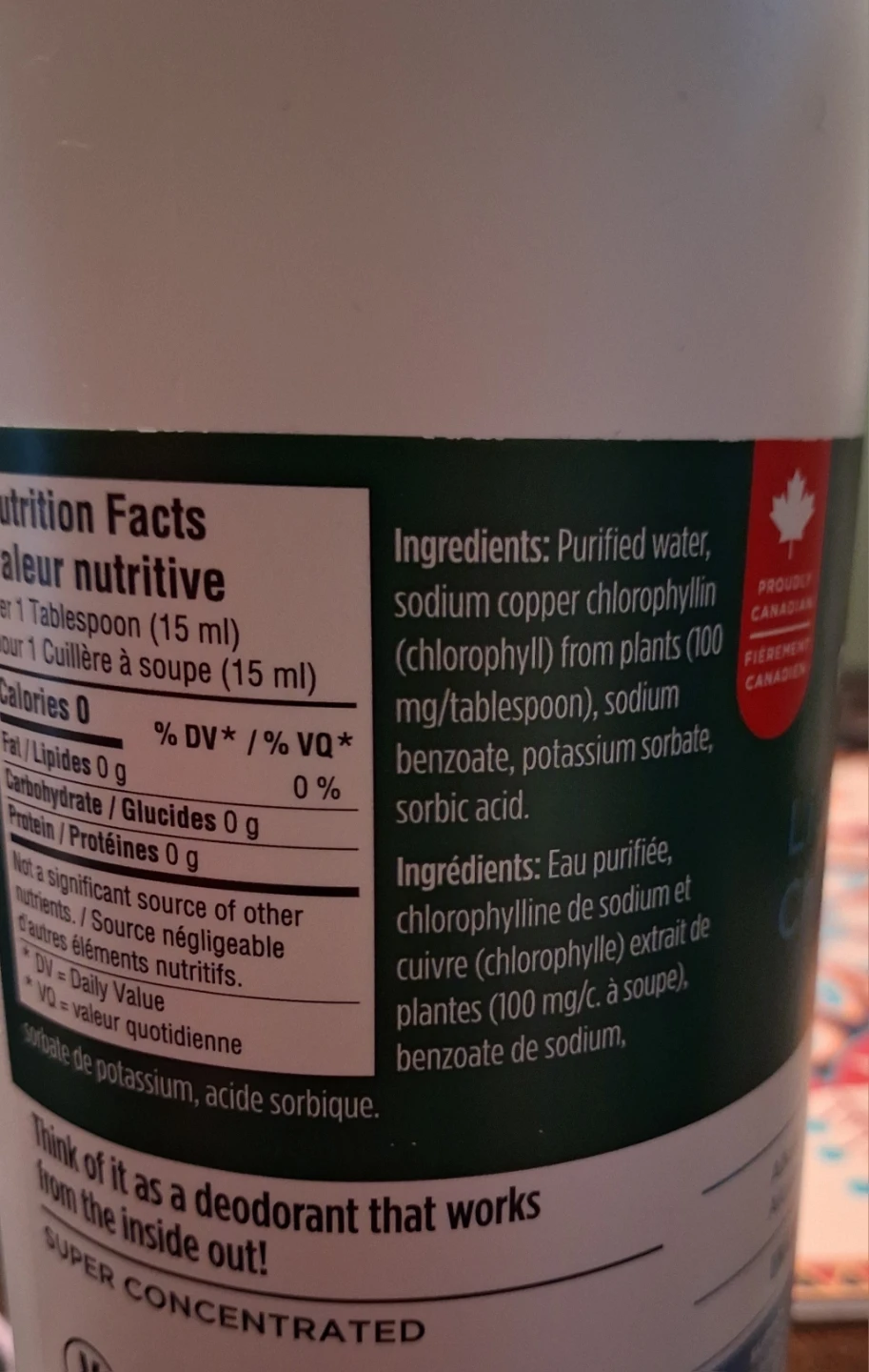 TWO PURE-L NATURAL Chlorophyll(e) Unflavoured 1000 mL - photo 5