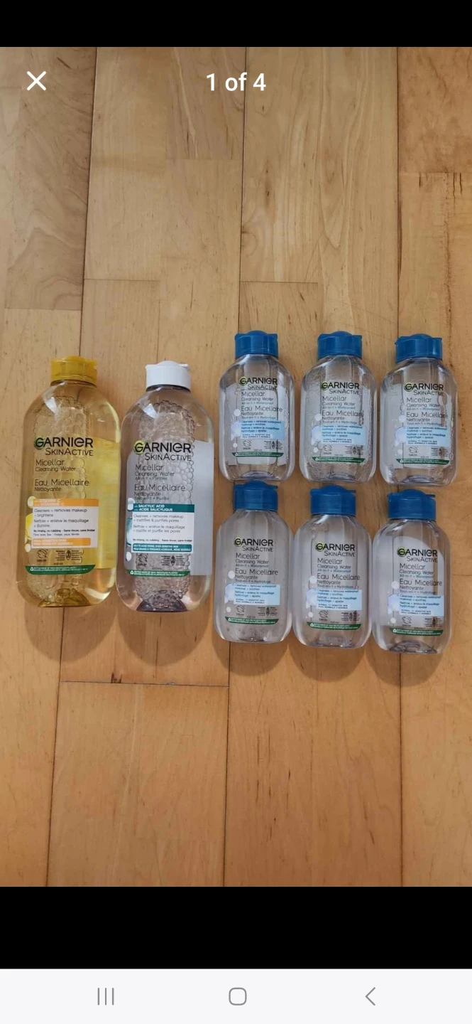 Garnier Micellar Water with Salicylic Acid, Vitamin C/ Samples
