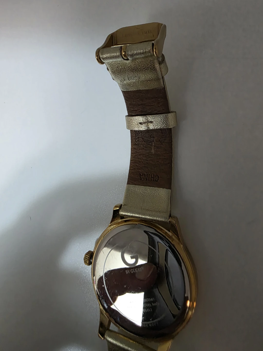Guess G99051L1 Gold Tone Crystal Animal Print Watch - photo 4