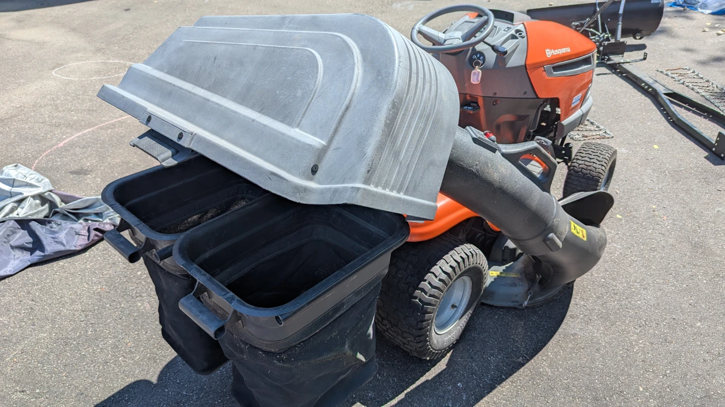 Husqvarna Riding Mower with Attachments - photo 2