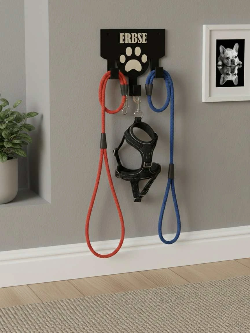 Dog Leash and Harness Wall Mount custom