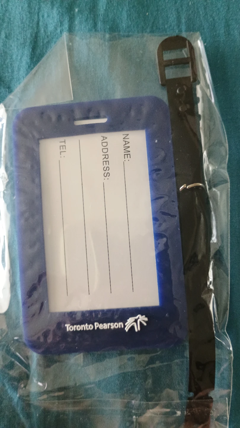 Toronto Pearson Luggage Tag with Airplane Charm - photo 2