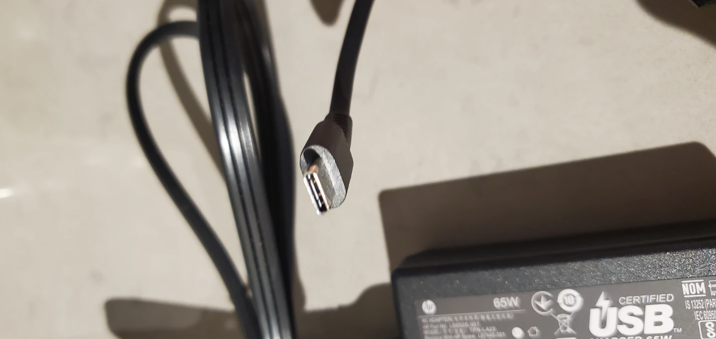 HP 65W USB-C Laptop Charger Adapter - photo 3