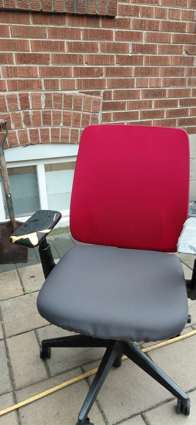 Office Chair - Red and Grey