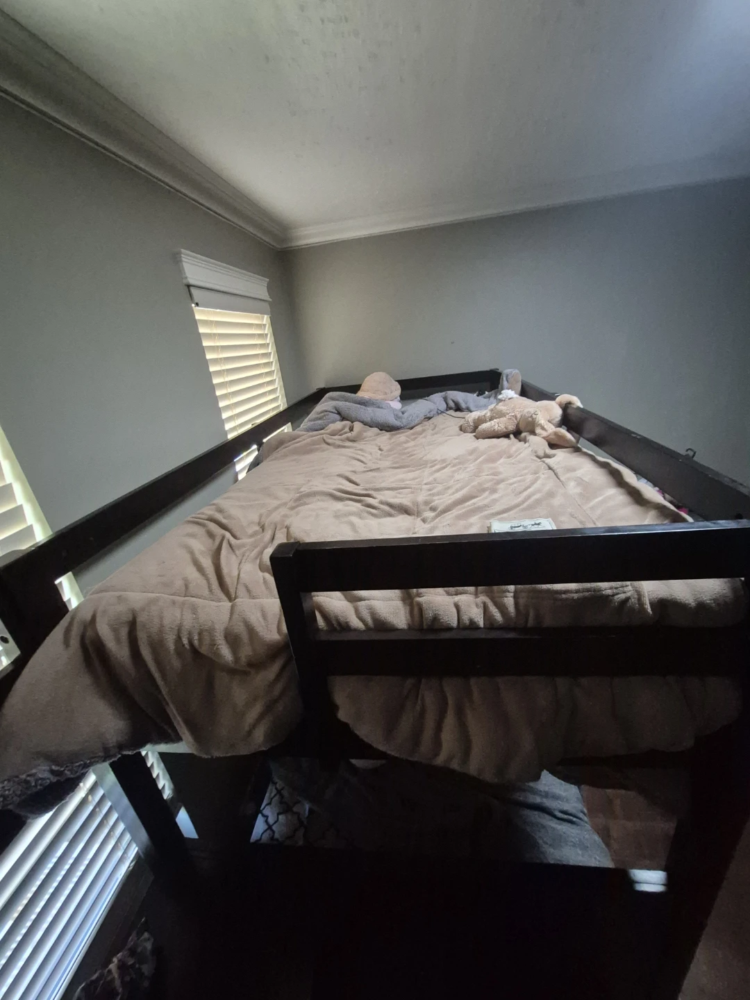 Dark Wood Bunk Bed with Integrated Drawers - photo 3