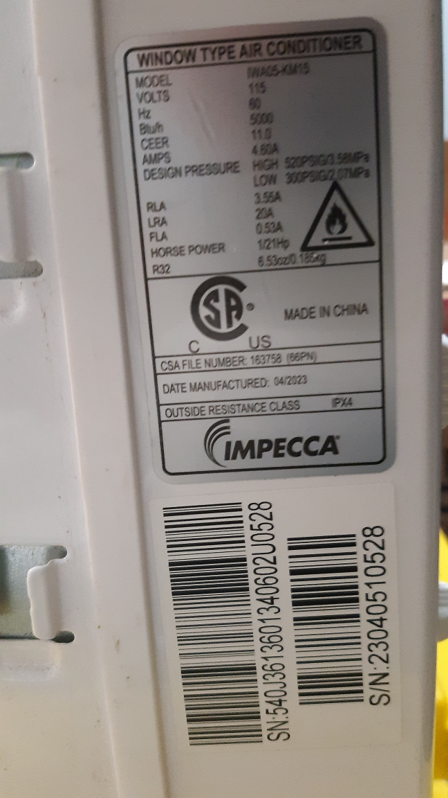Impecca Window Type Air Conditioner IWA05-KM15 - photo 3