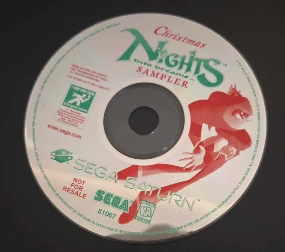 Christmas NiGHTS Into Dreams... SAMPLER Sega Saturn Disc - photo 5