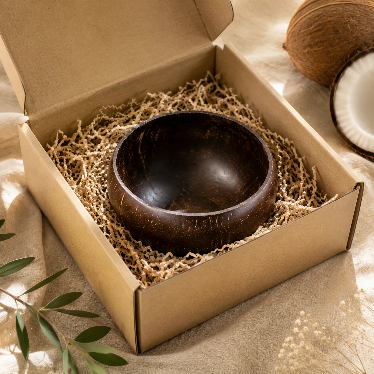 Natural Coconut Shell Bowl - photo 3