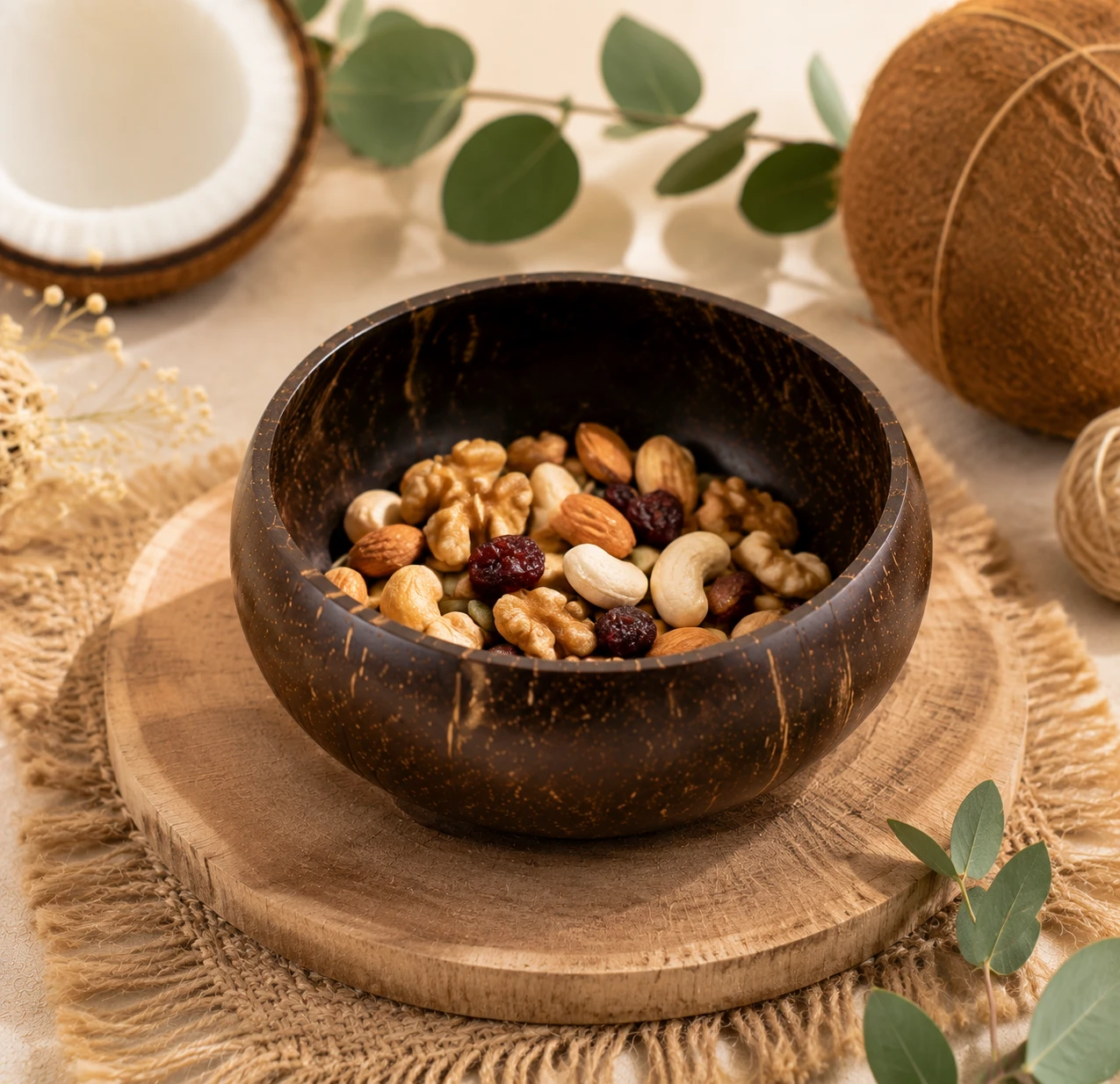 Natural Coconut Shell Bowl - photo 4