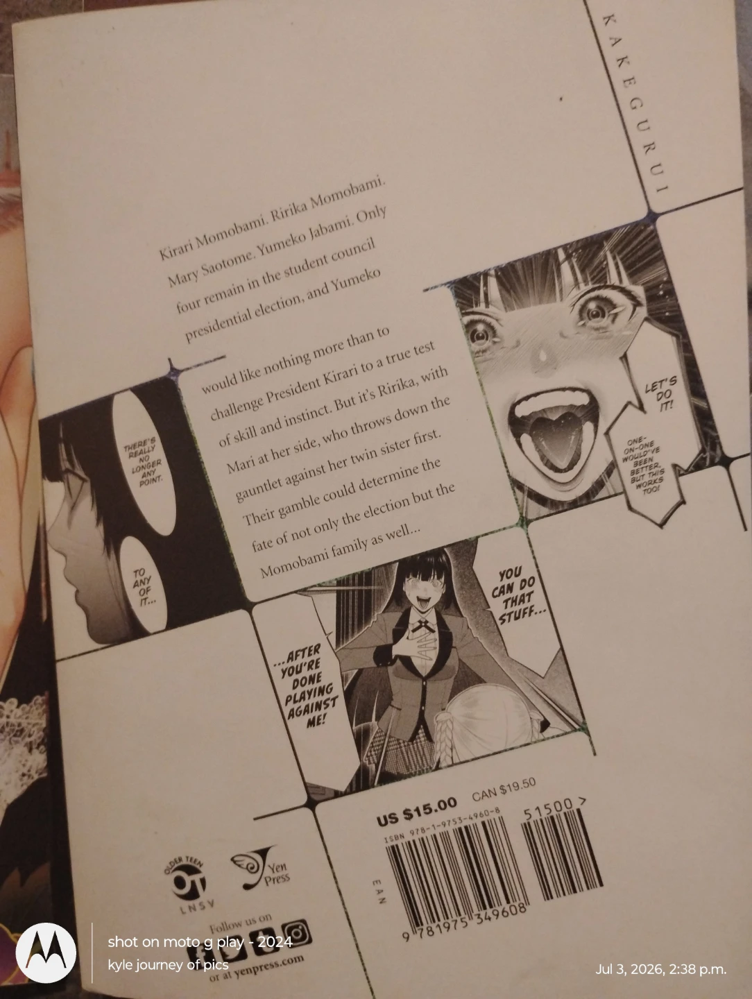 Kakegurui Manga Volume 15 - photo 2
