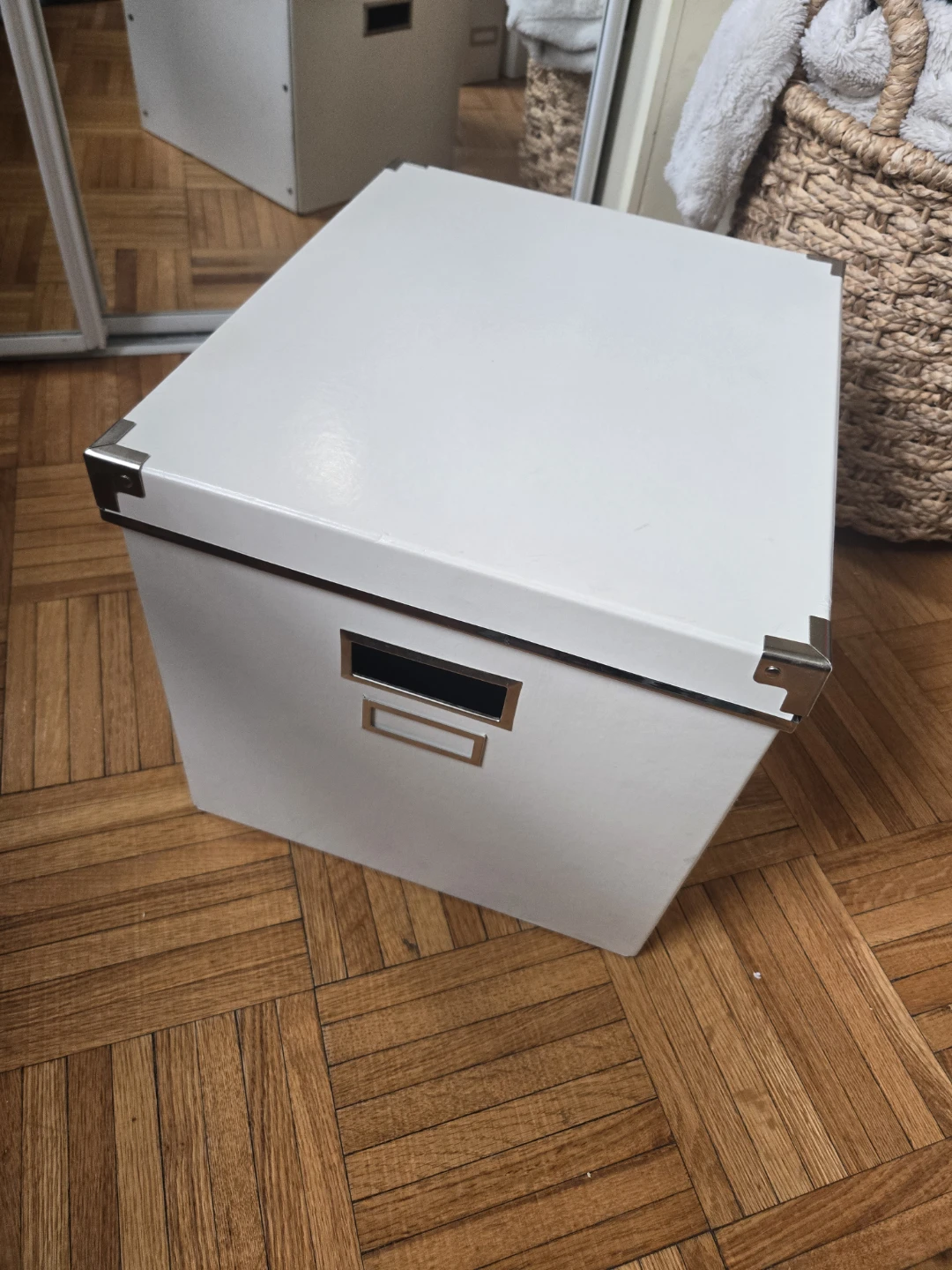 White Cardboard Storage Box from IKEA