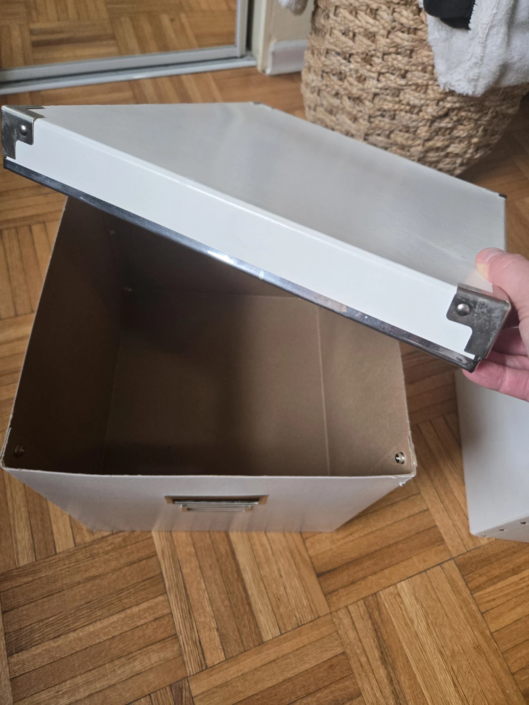 White Cardboard Storage Box from IKEA - photo 2