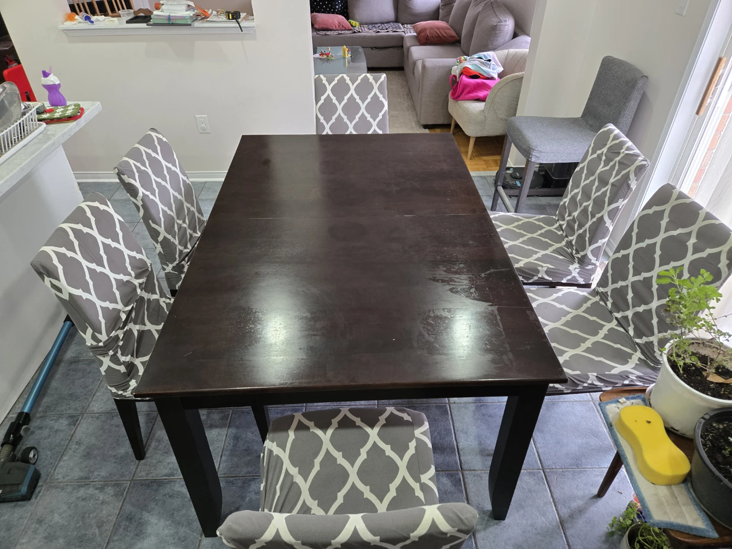 Dining Table and 6 Chairs Set - photo 2