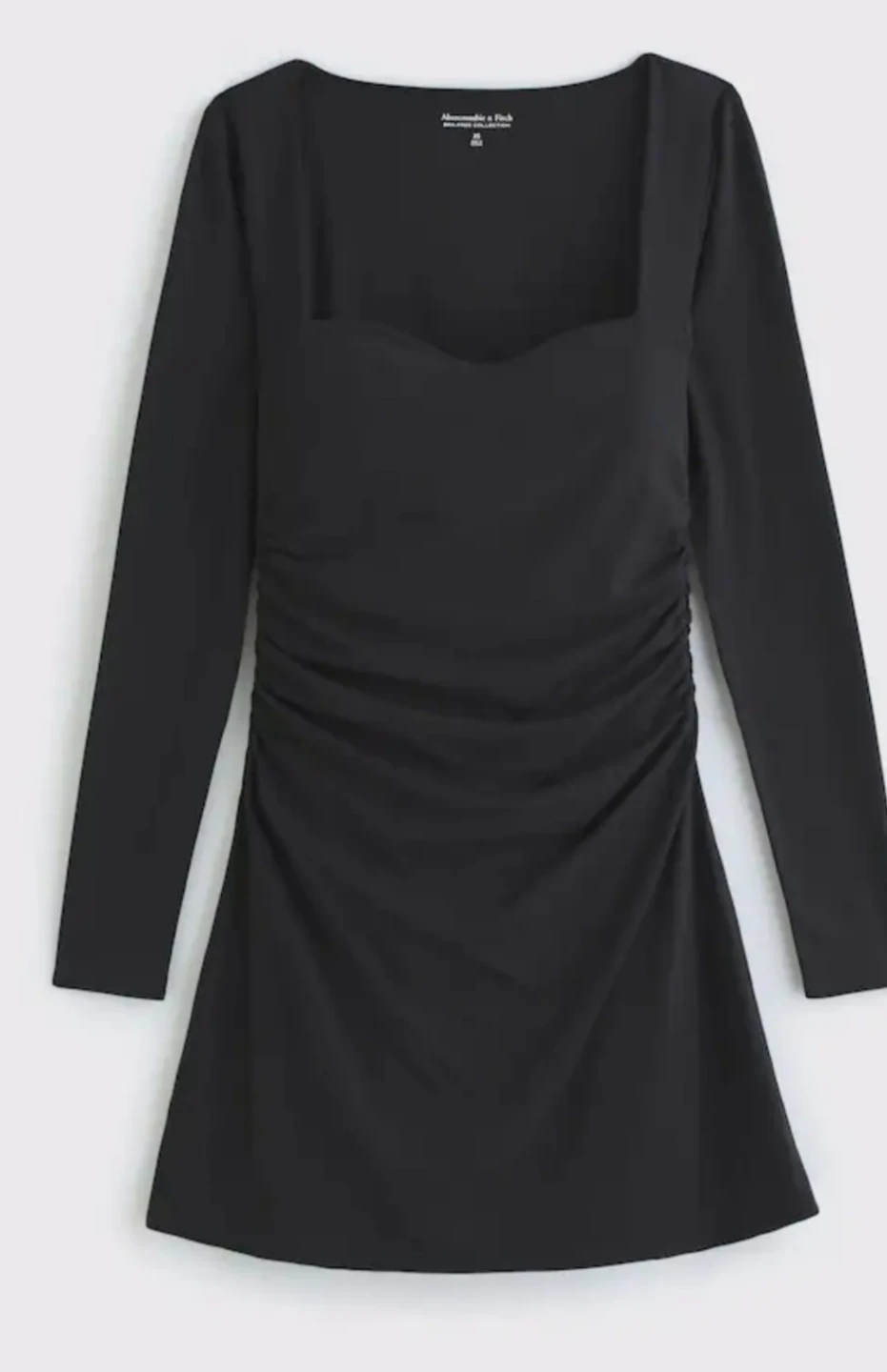 Abercrombie & Fitch Black Ruched Square Neck Dress - photo 2
