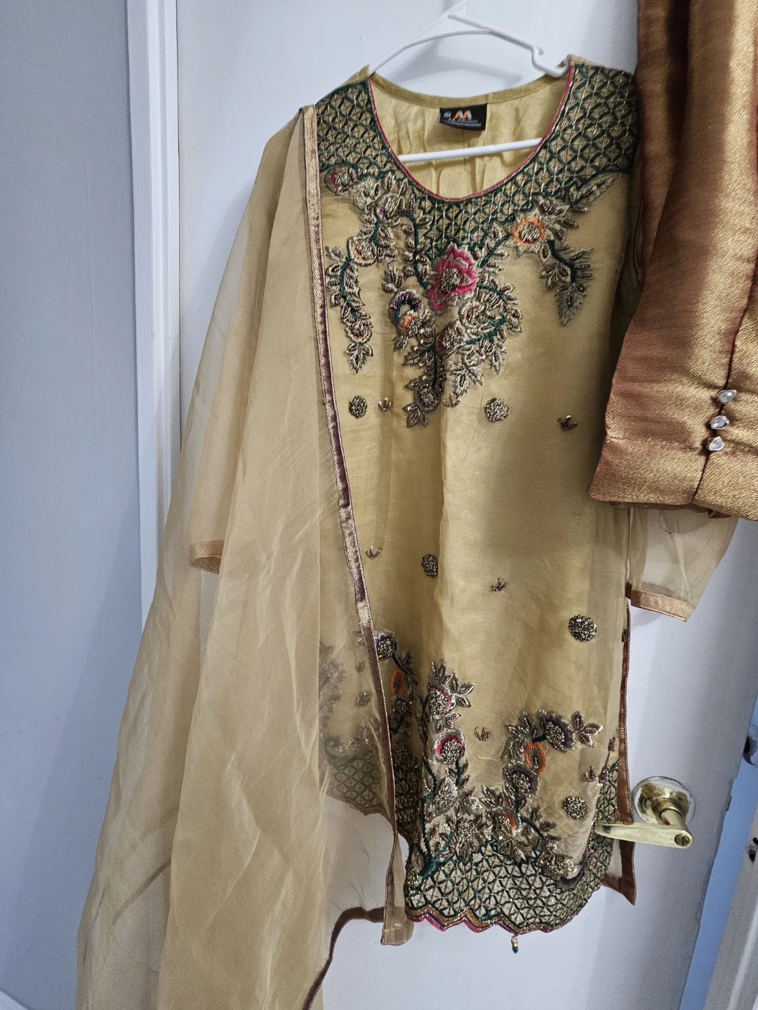 Embellished Kameez with Dupatta size  medium