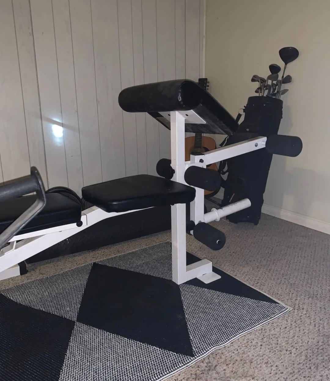 Weight Bench and Weight Plates Set