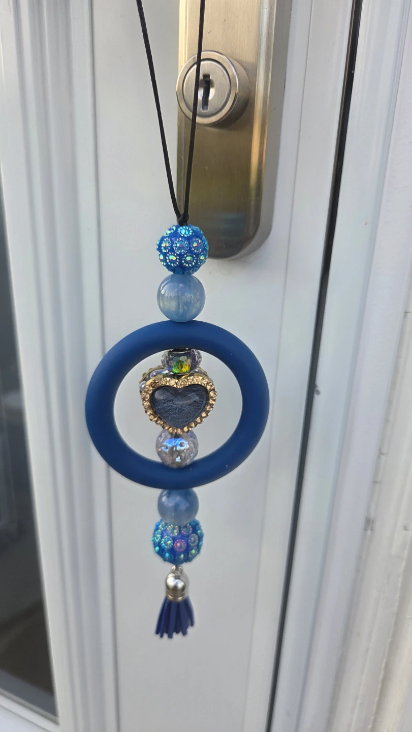 Car Charm Beaded Ornament with Tassel