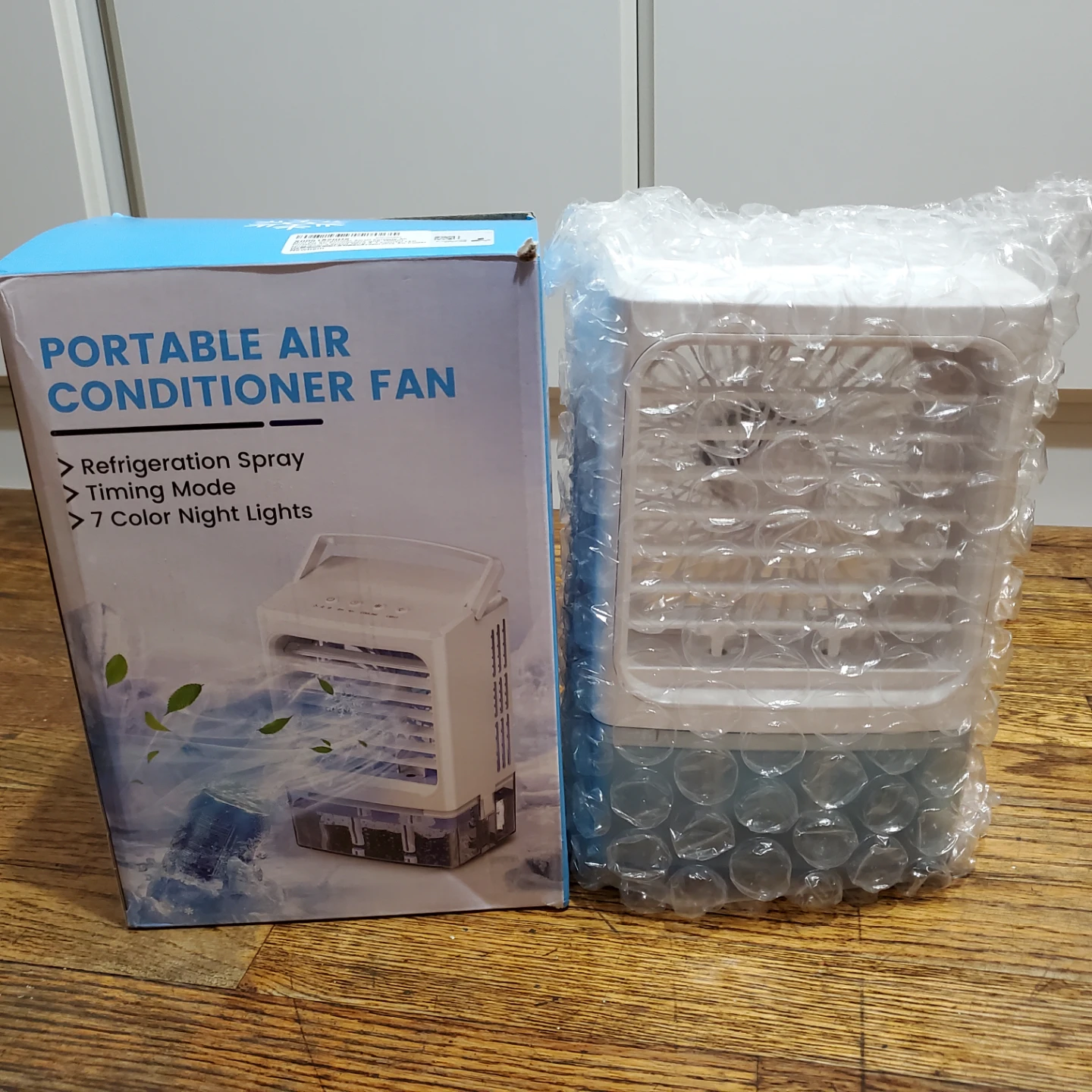 Portable Air Conditioner Fan with 7 Color Night Light