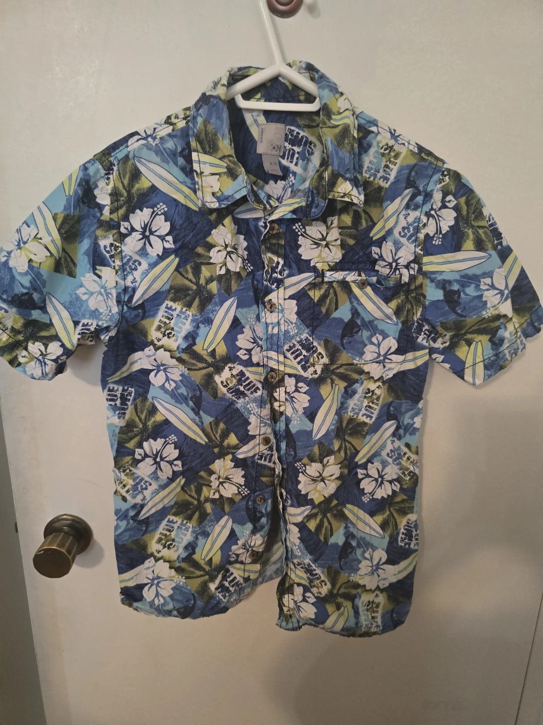 Old Navy Boys Hawaiian Surf Shirt XL (14-16) –Worn Once!