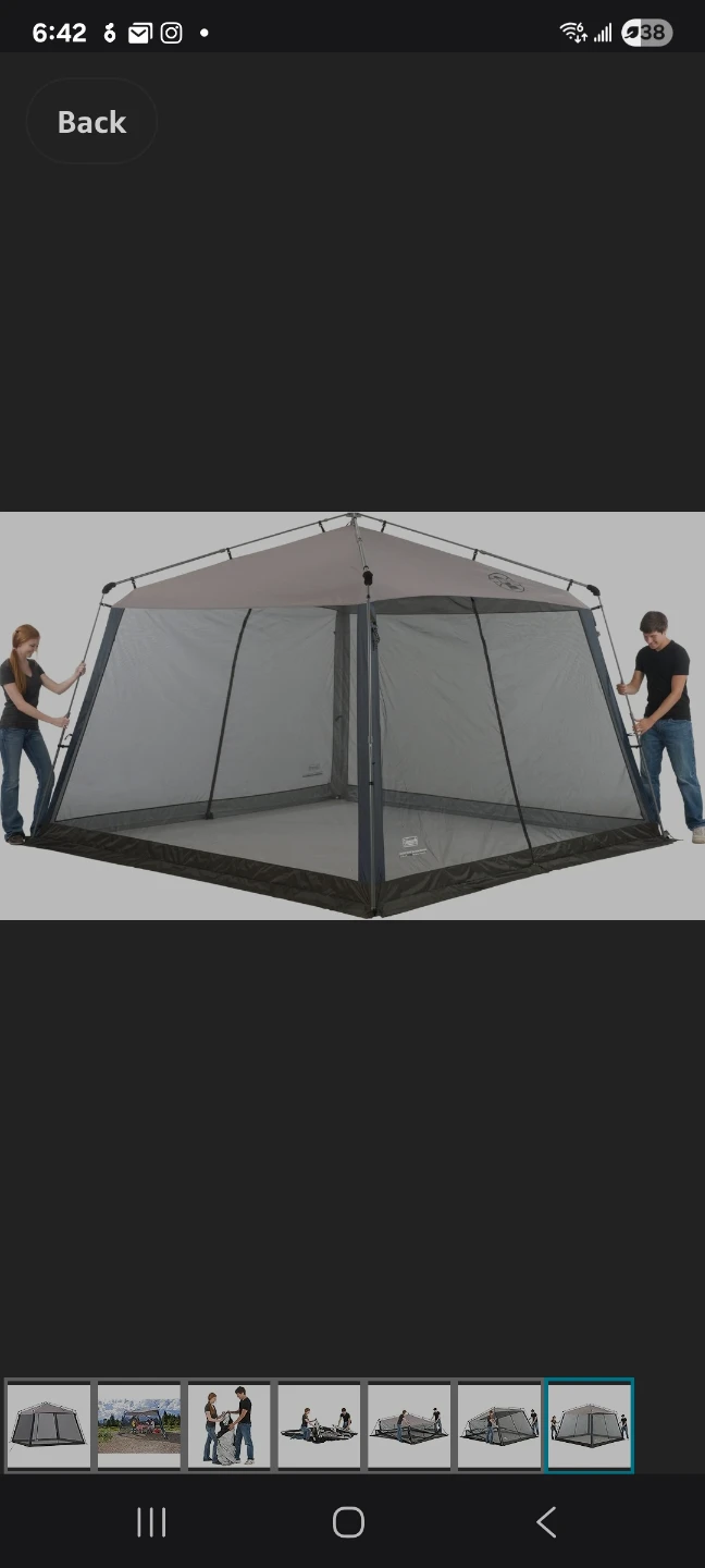 Coleman Screened Canopy Tent with Instant Setup like new - photo 2