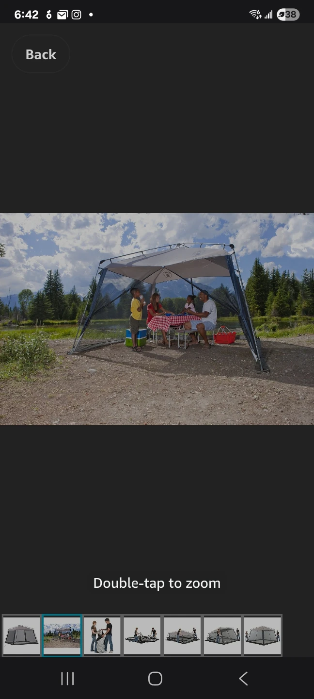 Coleman Screened Canopy Tent with Instant Setup like new - photo 3