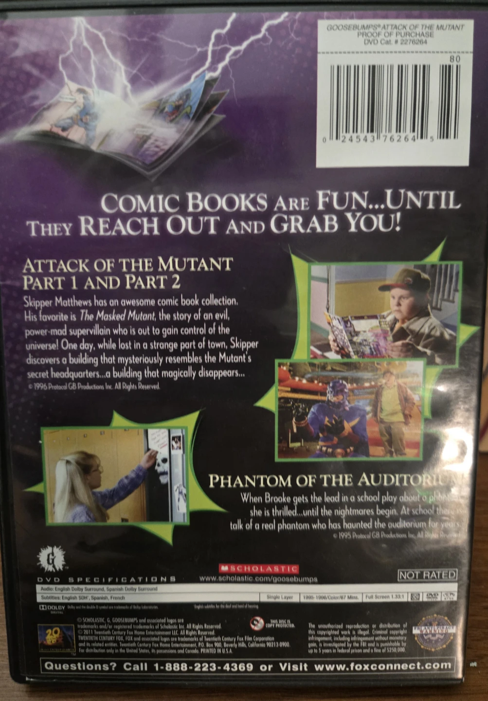 Goosebumps Attack of the Mutant DVD - photo 3