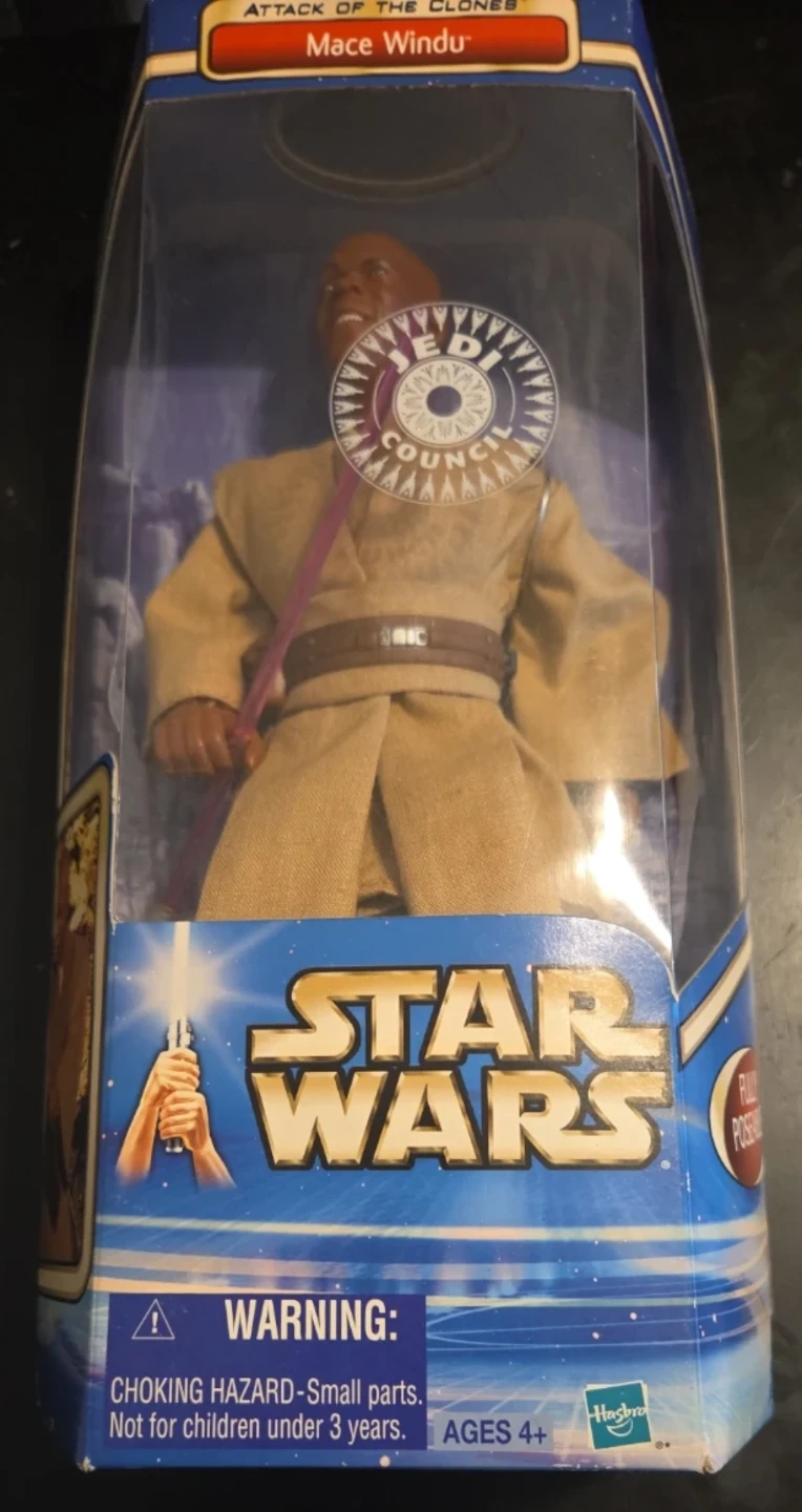 Star Wars Attack of the Clones Mace Windu Action Figure - photo 4