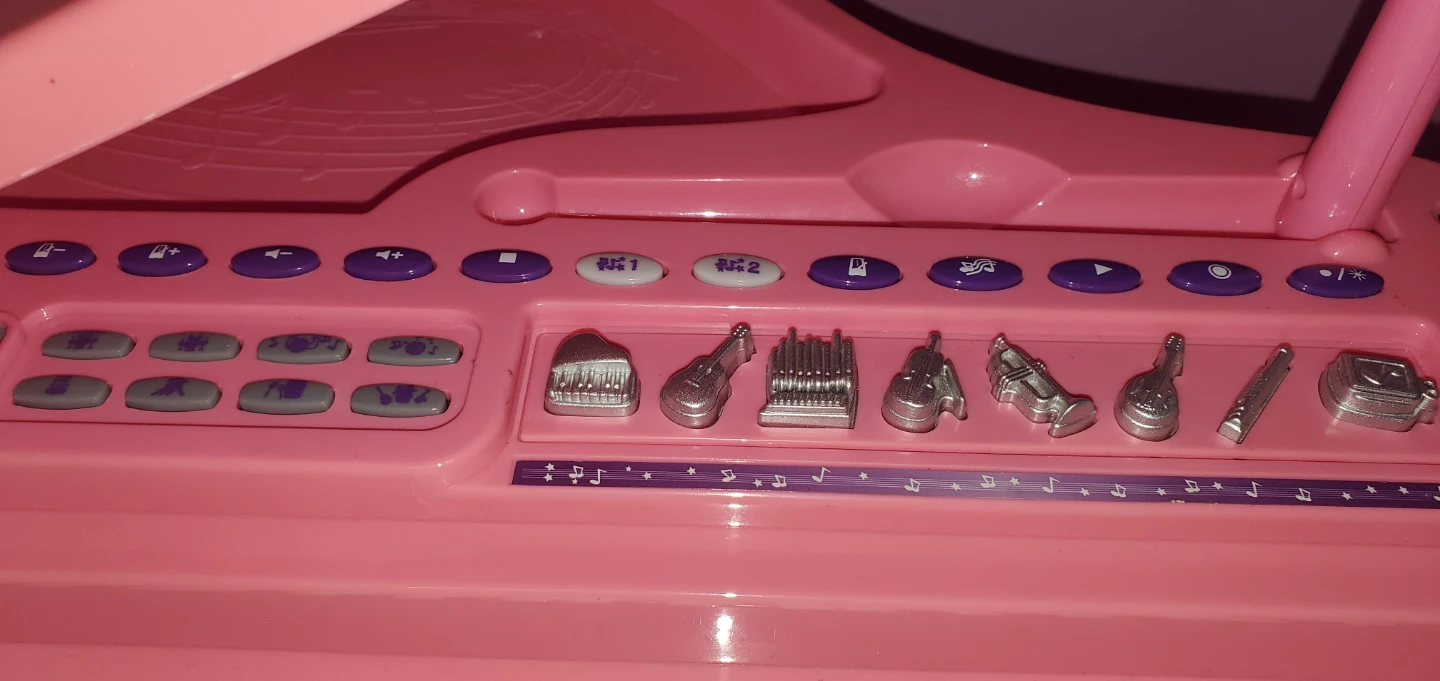 Pink Toy Piano with Stool - photo 3