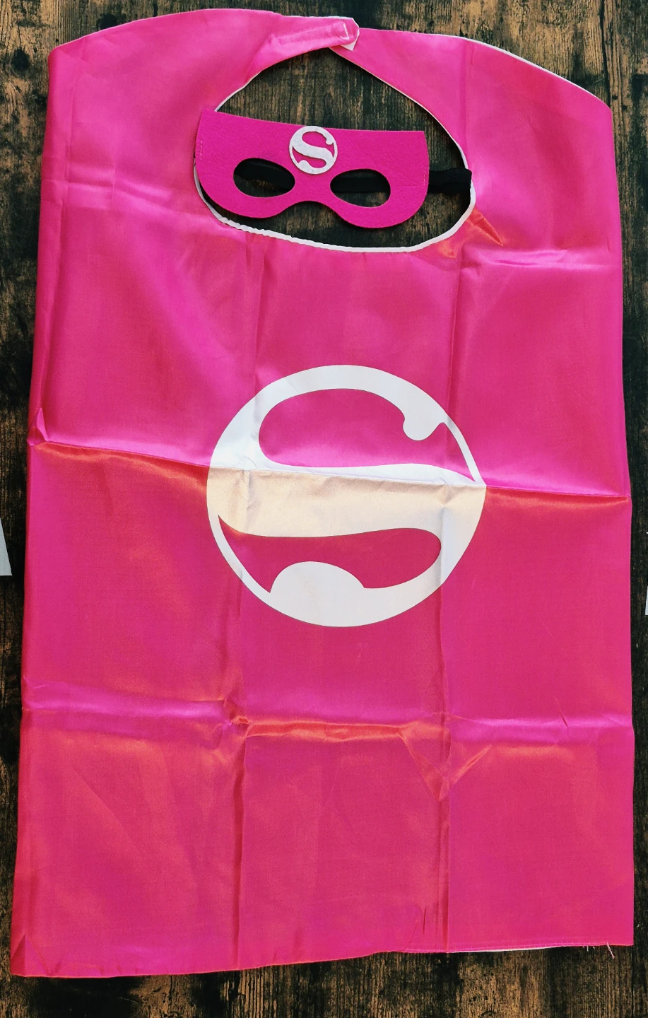 Pink Superhero Cape and Mask Set - photo 2