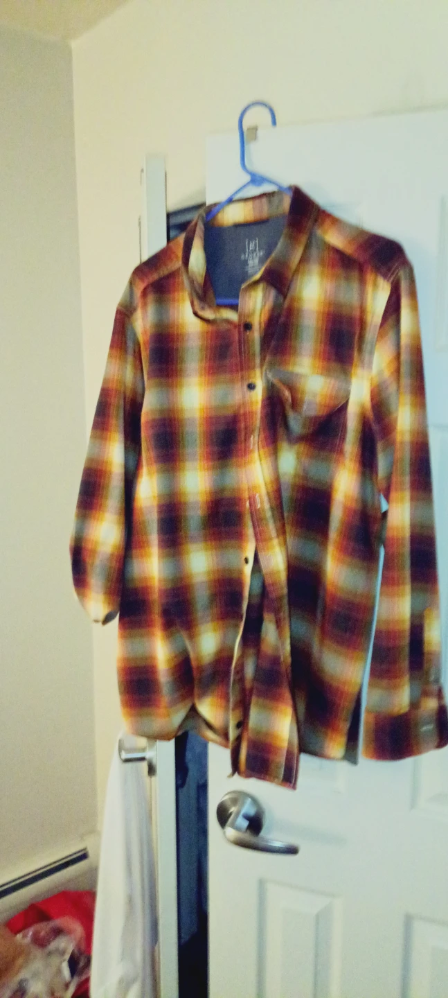George Plaid Flannel Shirt Men's XL
