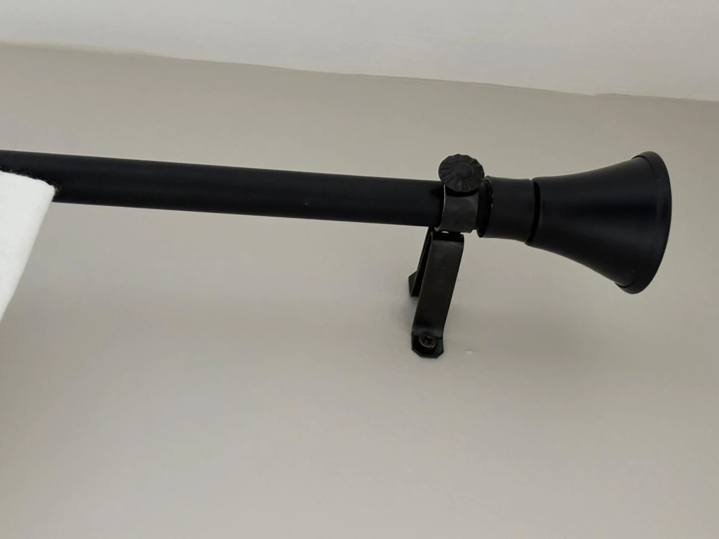 Wrought Iron Curtain Rod with Finials (2 sets)