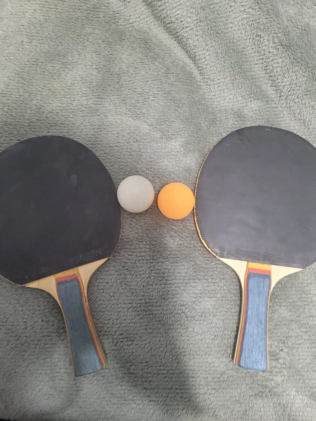 Hugger Professional Table Tennis Paddles and Balls