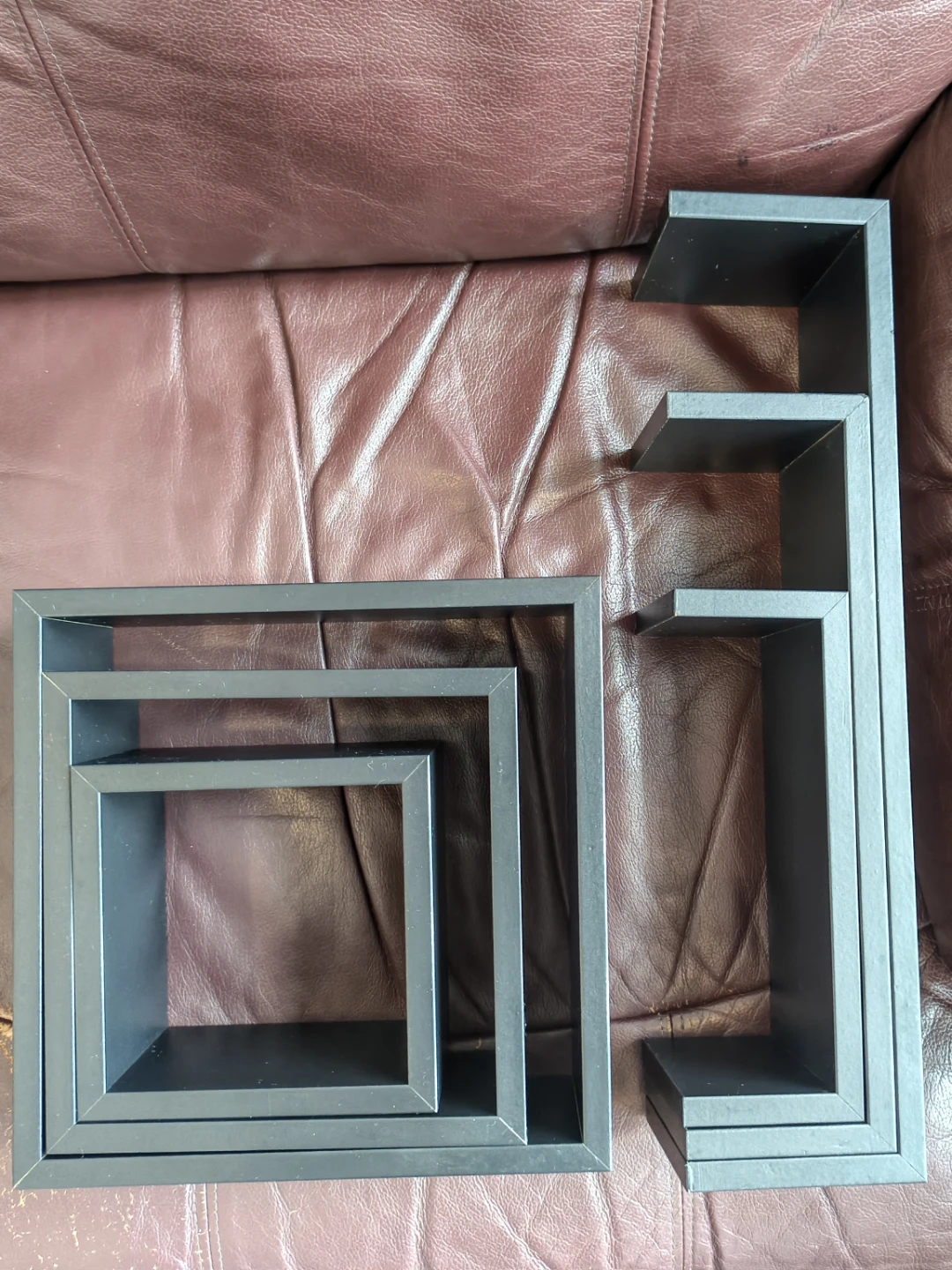 NEVER USED! Home Basics Black Floating Wall Shelf Set - photo 5