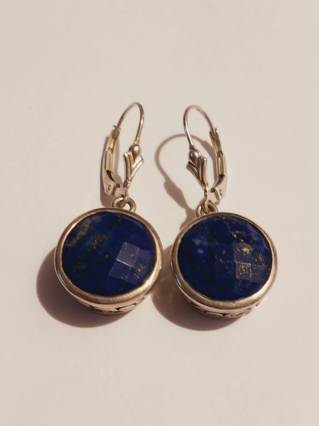 Gorgeous Sterling Silver 925 Lapis Lazuli Earrings - photo 2