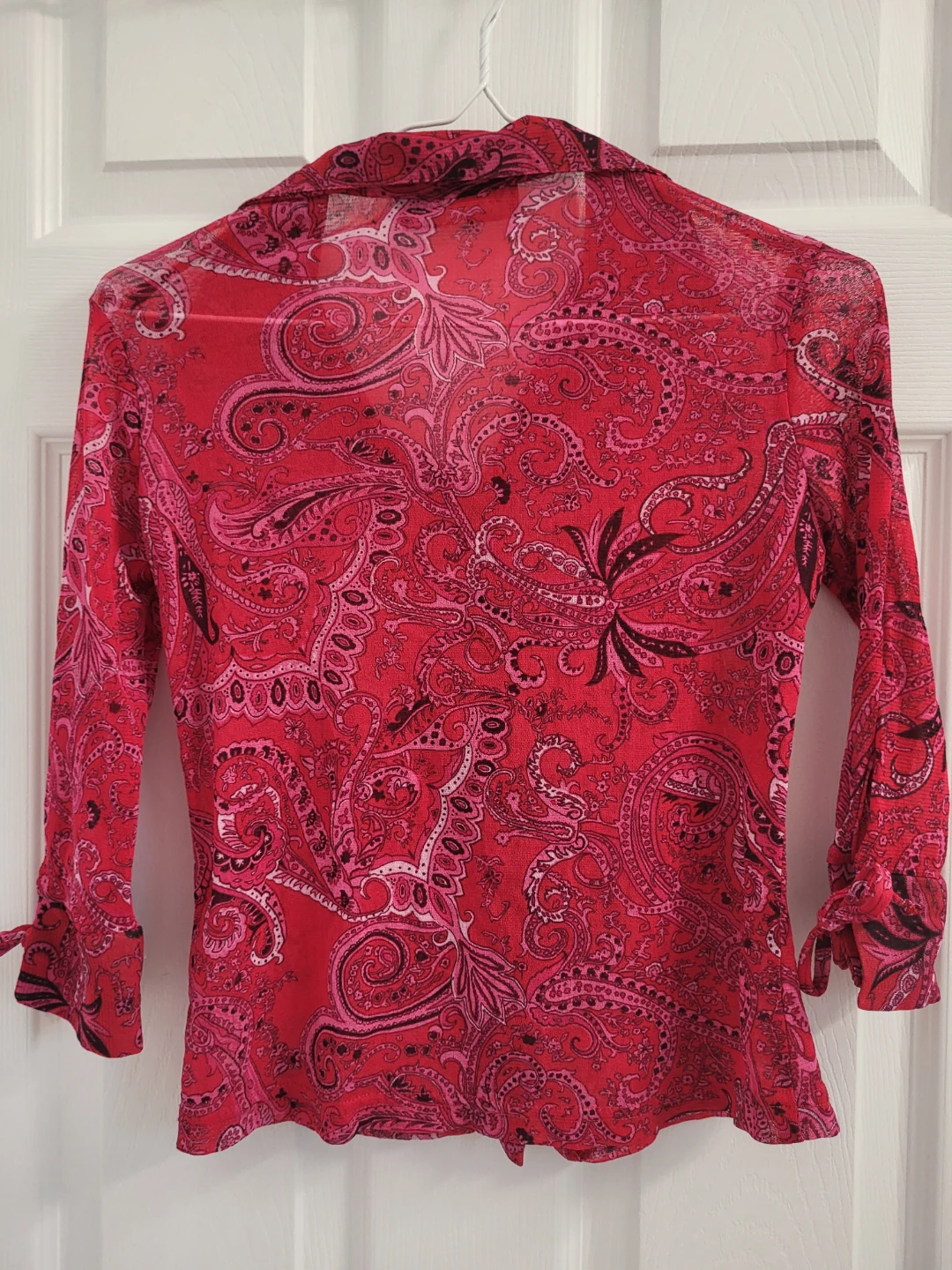 Paisley Print Sheer Blouse - photo 4