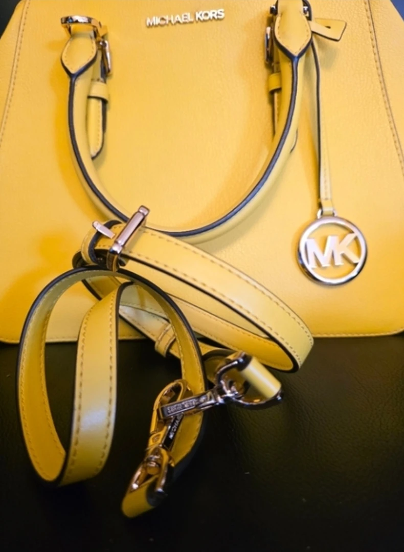 Michael Kors Charlotte Crossbody Satchel in Citrus - photo 2