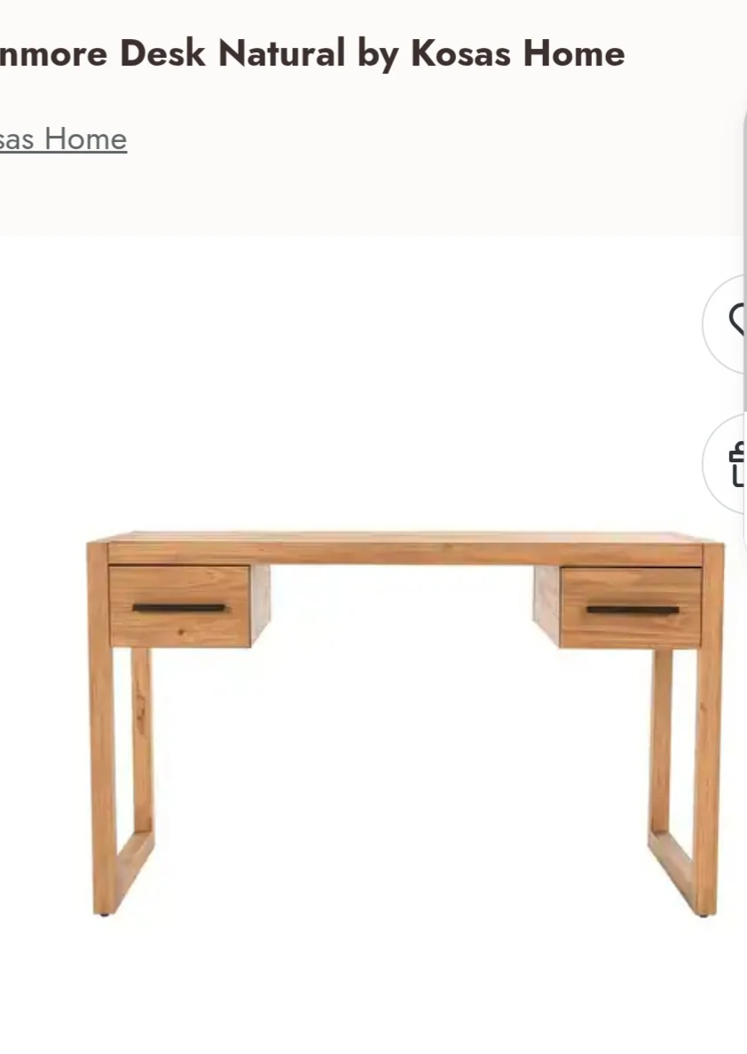 Fenmore Desk honey - photo 2