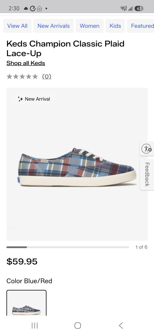 Keds Champion Classic Plaid Lace-Up Shoes - photo 2