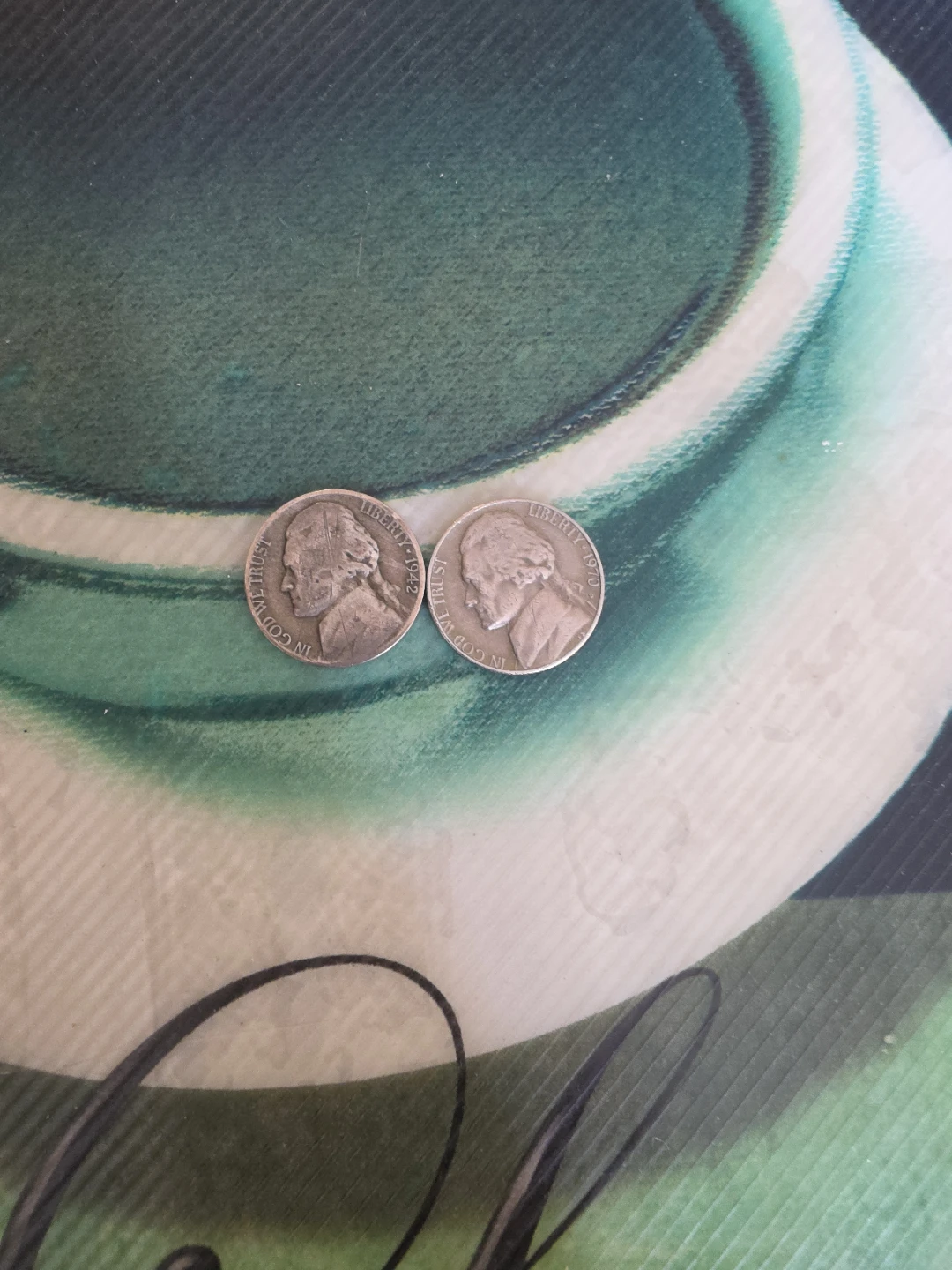 Two 1942 & 1970 Jefferson Nickels